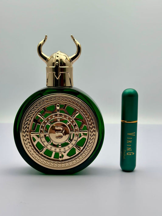 PERFUME BAHRARA VIKING DUBAI PARFUM X 100ML + PERFUMERO RECARGABLE