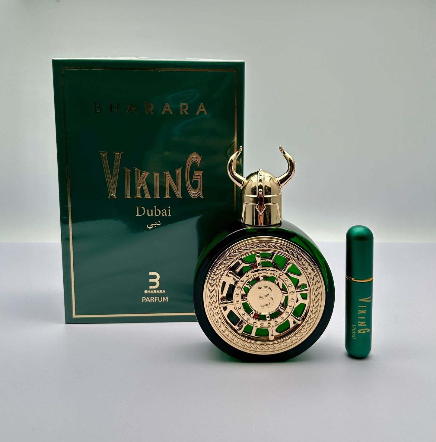 PERFUME BAHRARA VIKING DUBAI PARFUM X 100ML + PERFUMERO RECARGABLE