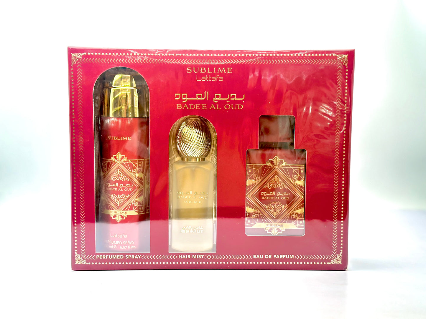 SET LATTAFA BADEE AI OUD SUBLIME EAU DE PARFUM x100 ML