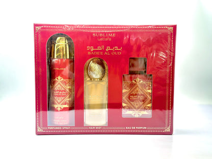 SET LATTAFA BADEE AI OUD SUBLIME EAU DE PARFUM x100 ML
